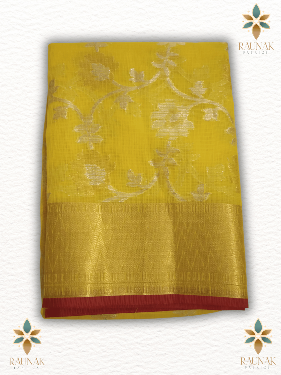 Yellow Shine Silk Saree